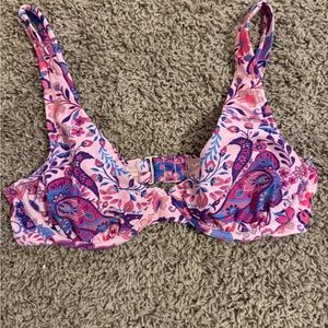 Cupshe Pink and Purple Floral Bikini